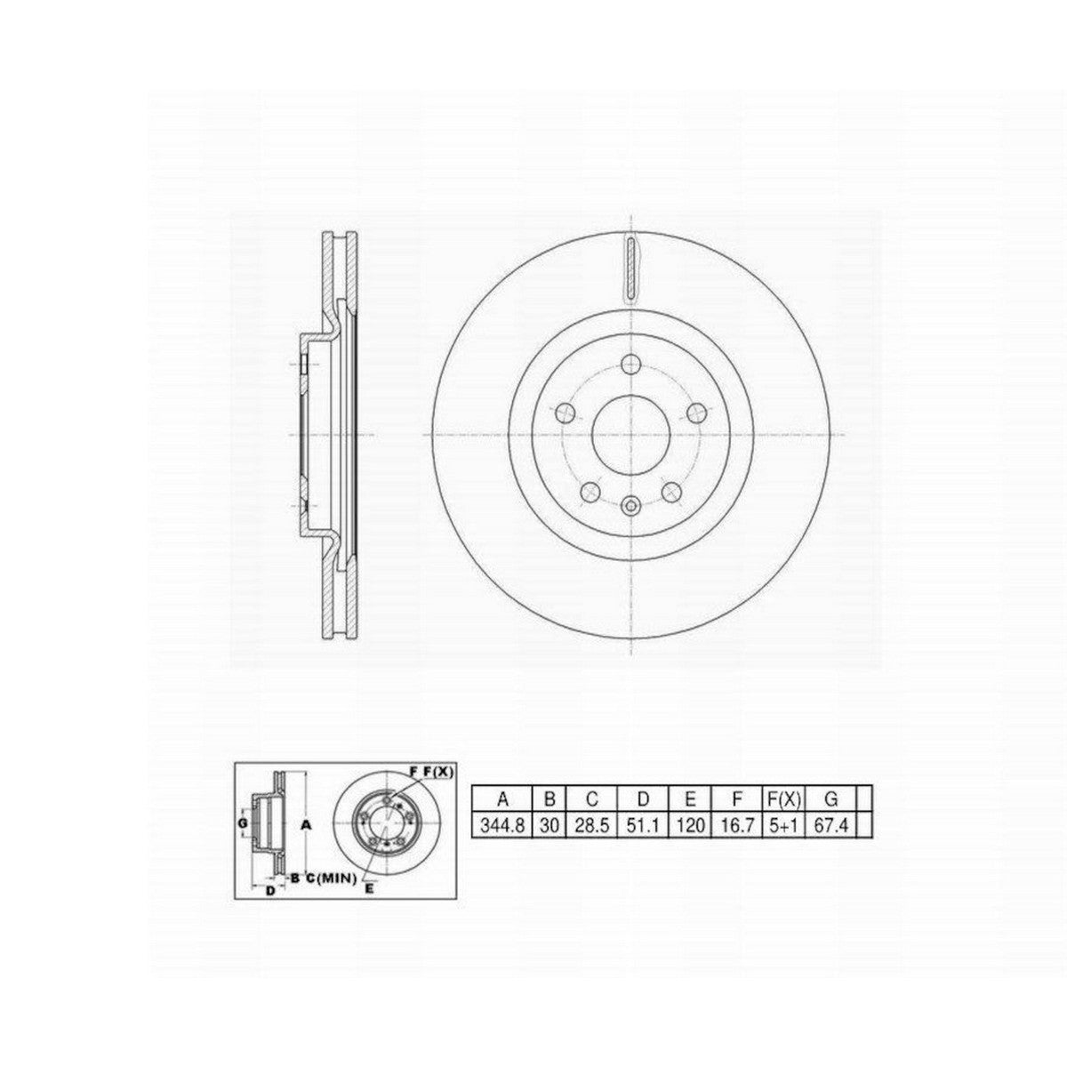 Perfect Stop Disc Brake Rotor 6621041 image 6