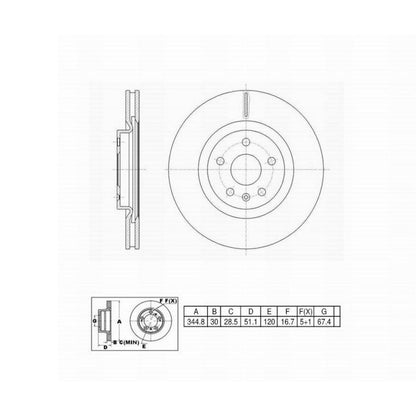 Perfect Stop Disc Brake Rotor 6621041 image 6
