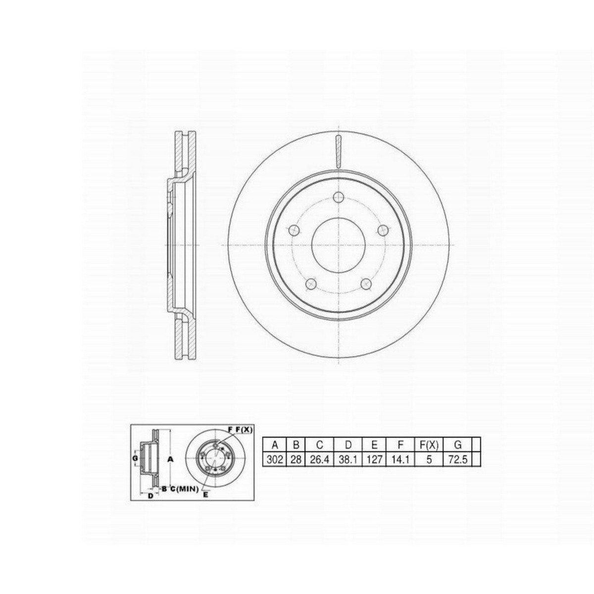Perfect Stop Perfect Stop Full Line Standard Replacement-Painted 6621213