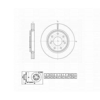 Perfect Stop Perfect Stop Full Line Standard Replacement-Painted 6621216