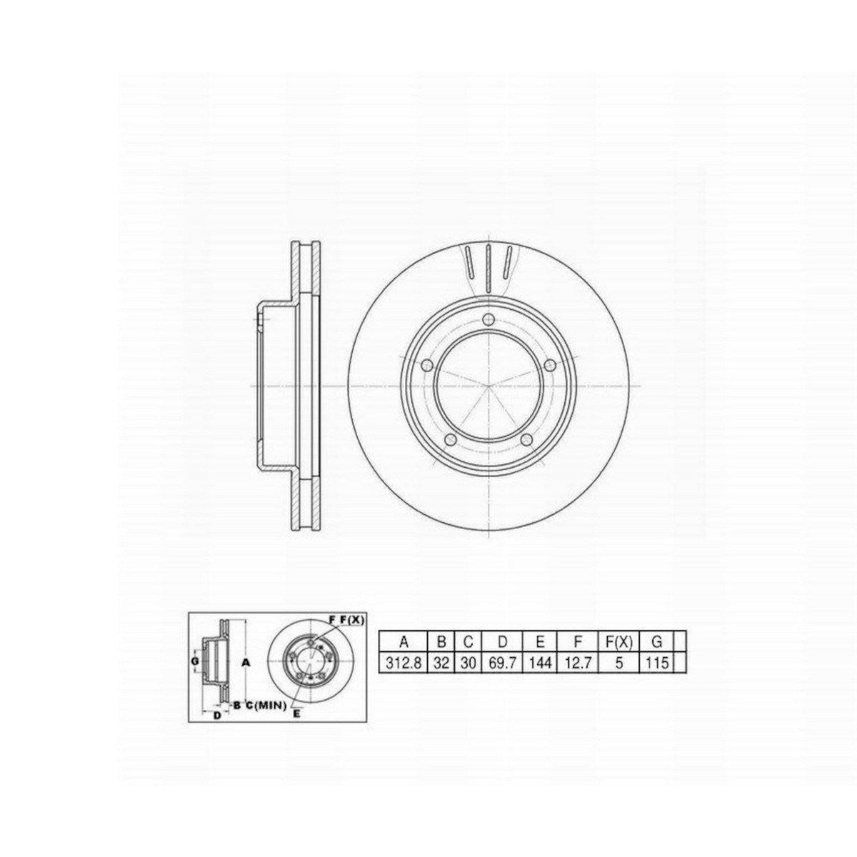 Perfect Stop Perfect Stop Full Line Standard Replacement-Painted 662450