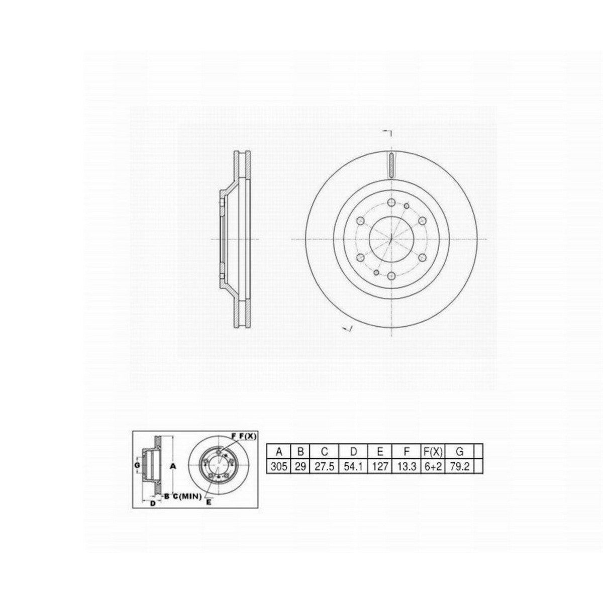 Perfect Stop Disc Brake Rotor 662674 image 6