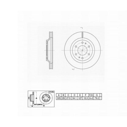 Perfect Stop Disc Brake Rotor 662674 image 6