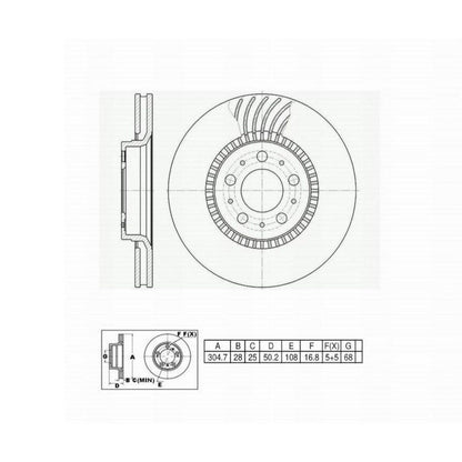 Perfect Stop Perfect Stop Full Line Standard Replacement-Painted 662799