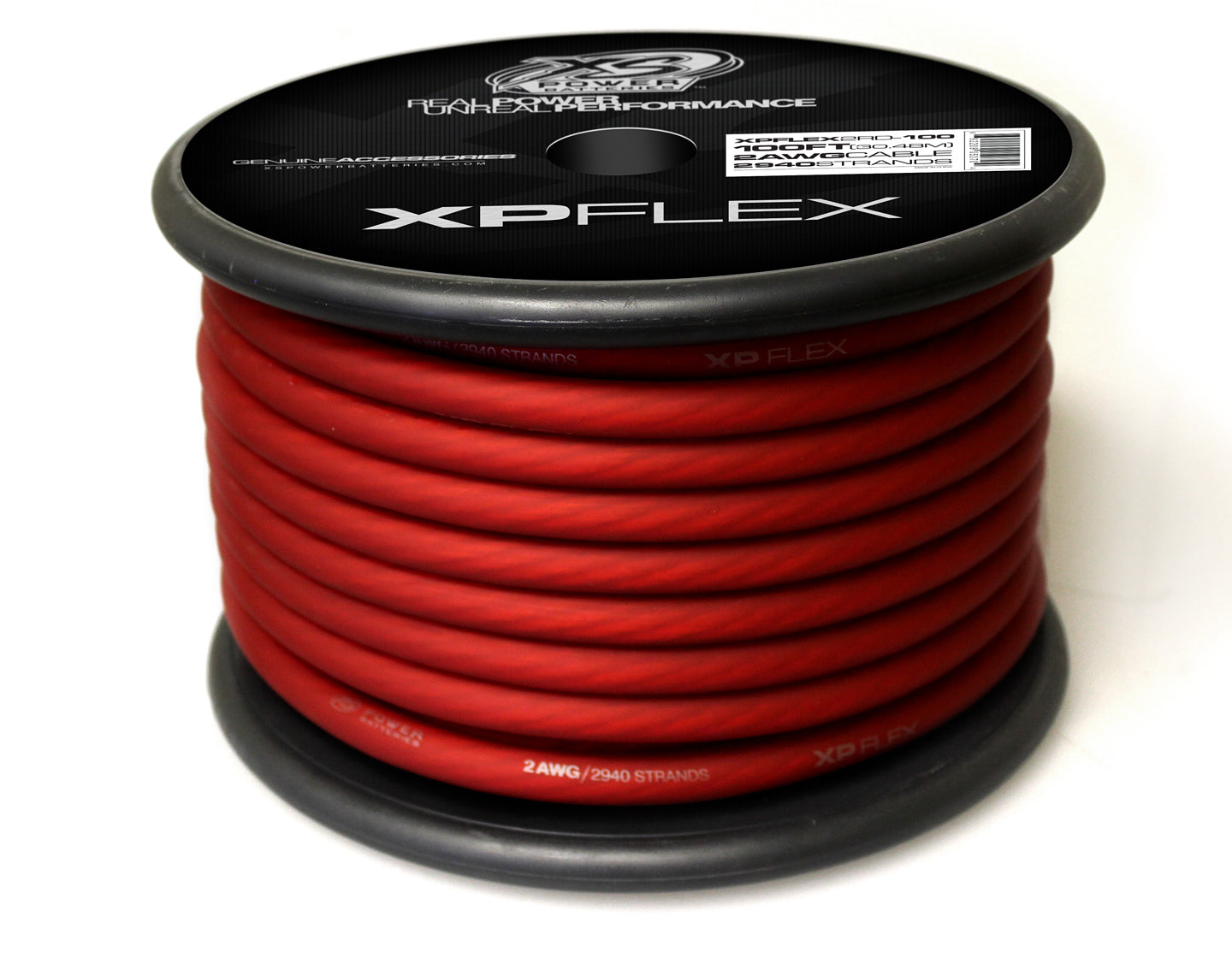 XS POWER BATTERY XP Flex Battery Cable 2 AWG 100ft Red Ignitions and Electrical Charging Systems main image