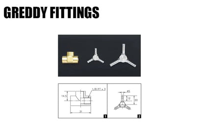 GReddy Replacement Metal 5mm-6mm Vacuum Three Way Fitting(s)