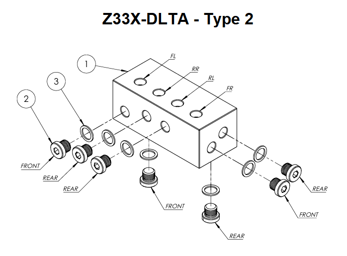 GKTech Z33 350Z/G35 ABS Delete Manifold - Type 2