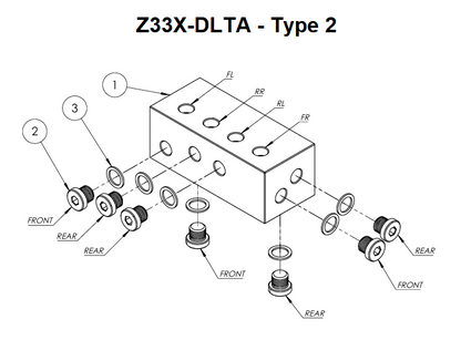 GKTech Z33 350Z/G35 ABS Delete Manifold - Type 2