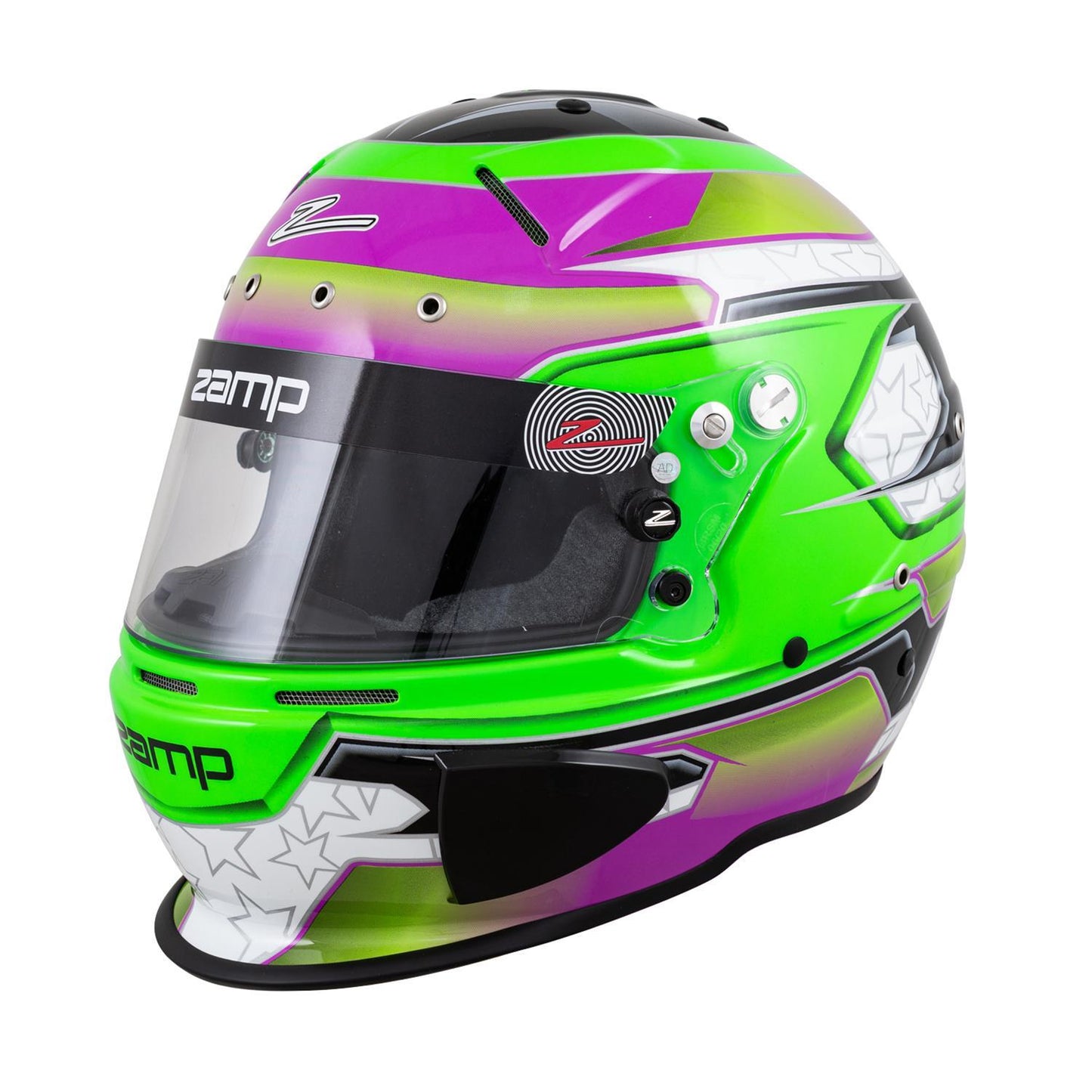 Zamp Solar Helmet RZ-70E Switch M Grn/Purp SA2020/FIA Helmets and Accessories Helmets main image
