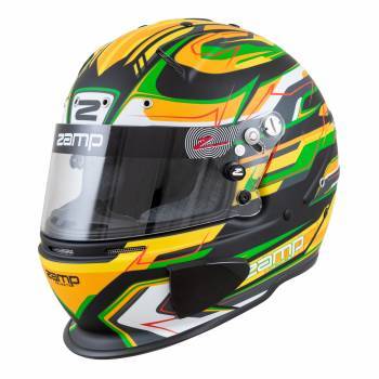 Zamp Solar Helmet RZ-70 Medium Grn/Blk SA2020/FIA8859 Helmets and Accessories Helmets main image