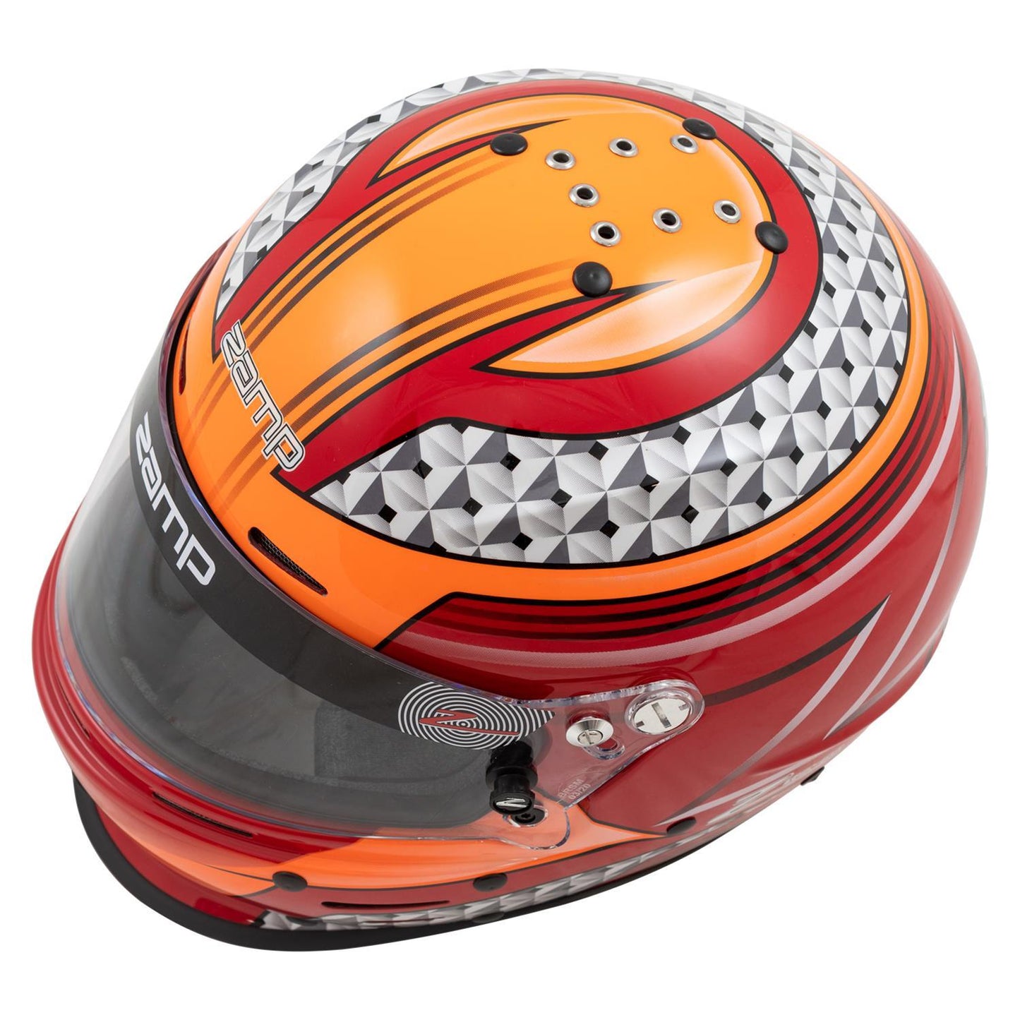 Zamp Solar Helmet RZ-62 Aramid Mix L Red/Org SA2020 Helmets and Accessories Helmets main image