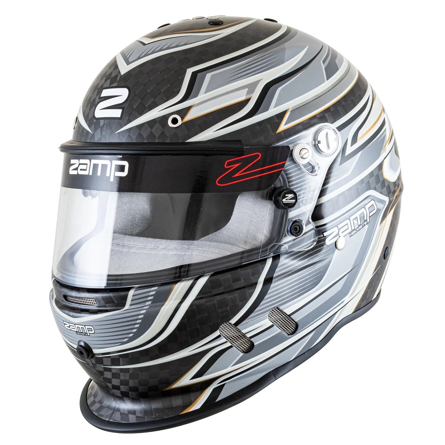 ZAMP Helmet RZ-67D Medium Carbon Flo Gray SA2025 Safety Equipment Helmets and Accessories main image