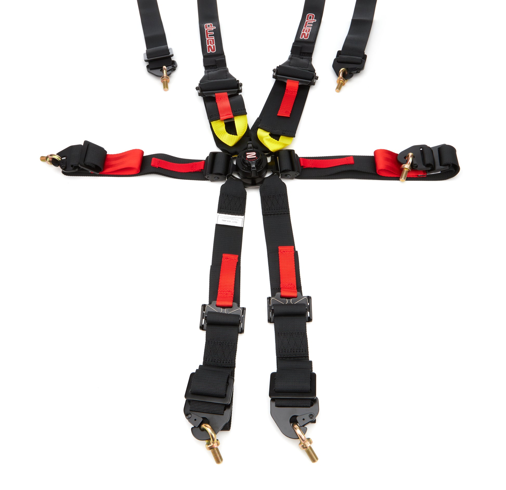 Zamp Solar Harness 6pt Black Cam L 3in/2in Shoulder FIA Safety Restraints Seat Belts and Harnesses main image