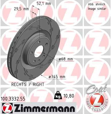 Zimmermann Brake Disc 100.3332.55