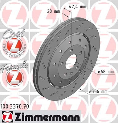 Zimmermann Brake Disc 100.3370.70