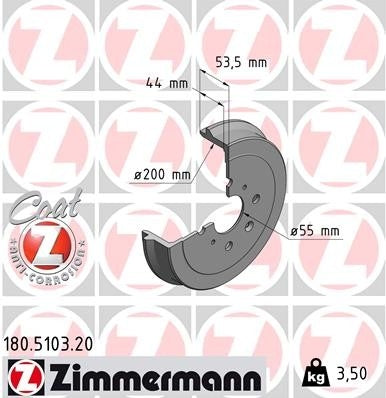 Zimmermann Disc Brake Rotor 100.3382.70