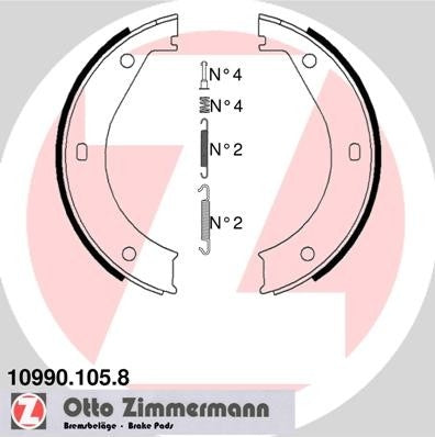 Zimmermann Parking Brake Shoe Set 10990.105.8
