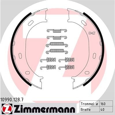 Zimmermann Parking Brake Shoe Set 10990.128.7