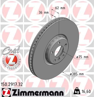 Zimmermann Brake Disc 150.2917.32