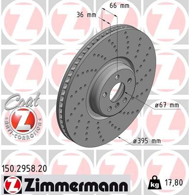 Zimmermann Brake Disc 150.2958.20
