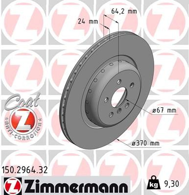 Zimmermann Brake Disc 150.2964.32