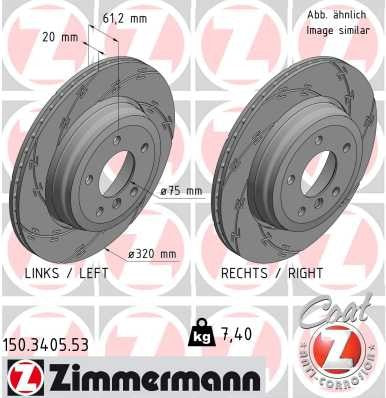 Zimmermann Brake Disc 150.3405.53