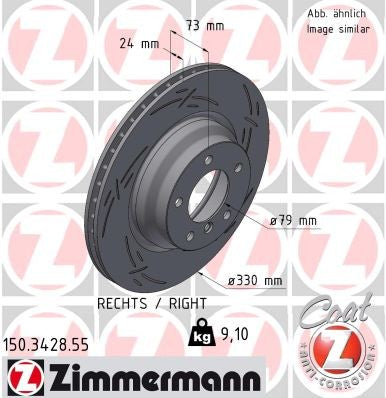 Zimmermann Disc Brake Rotor 150.3428.55