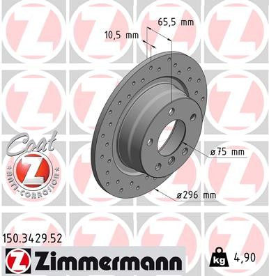 Zimmermann Brake Disc 150.3429.52