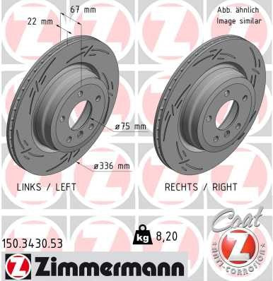 Zimmermann Brake Disc 150.3430.53