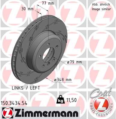 Zimmermann Brake Disc 150.3434.54