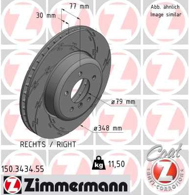 Zimmermann Brake Disc 150.3434.55