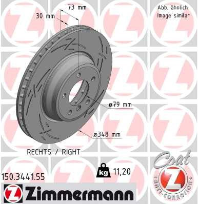 Zimmermann Brake Disc 150.3441.55
