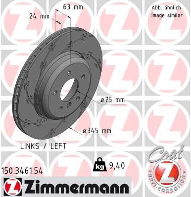 Zimmermann Brake Disc 150.3461.54