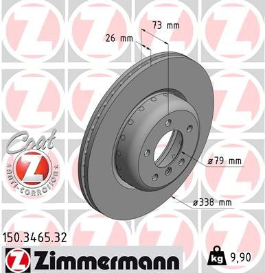 Zimmermann Brake Disc 150.3465.32