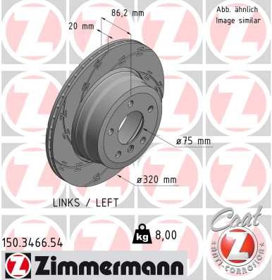 Zimmermann Brake Disc 150.3466.54