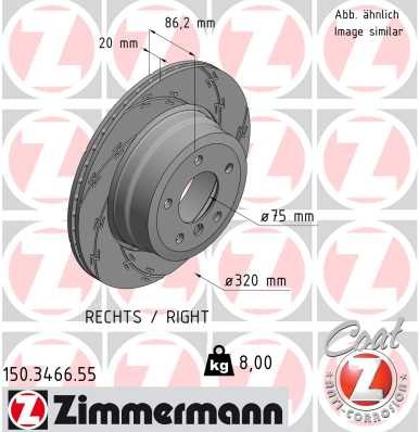 Zimmermann Brake Disc 150.3466.55