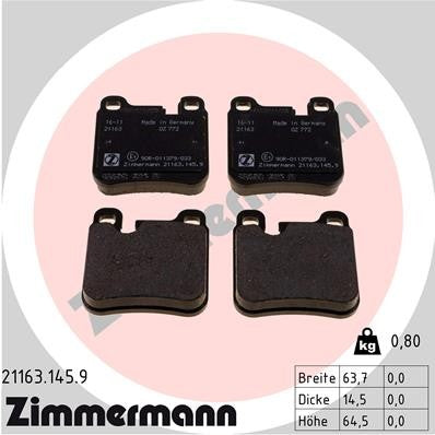 Zimmermann Disc Brake Pad