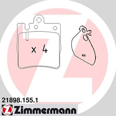 Zimmermann Disc Brake Pad Set 21898.155.1