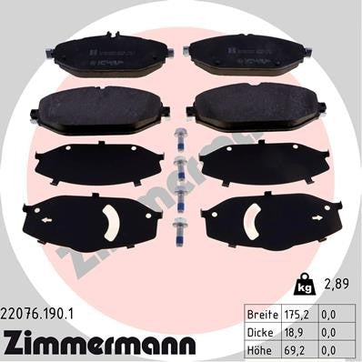 Zimmermann Disc Brake Pad Set 22076.190.1