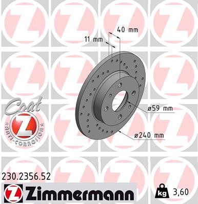 Zimmermann Brake Disc 230.2356.52