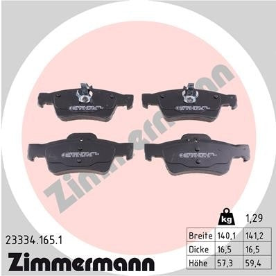 Zimmermann Disc Brake Pad Set 23334.165.1