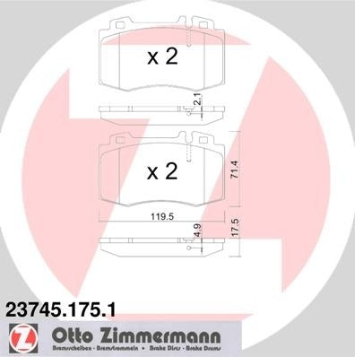 Zimmermann Disc Brake Pad