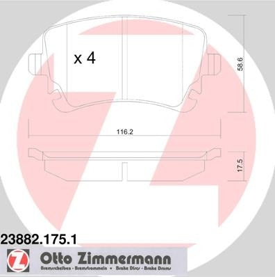 Zimmermann Disc Brake Pad