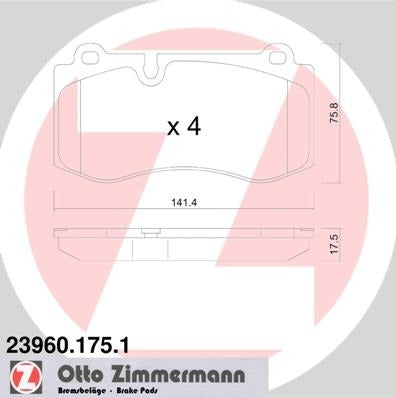 Zimmermann Disc Brake Pad Set 23960.175.1