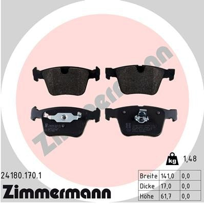 Zimmermann Disc Brake Pad Set 24180.170.1