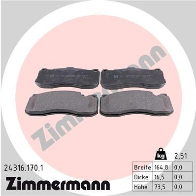 Zimmermann Disc Brake Pad
