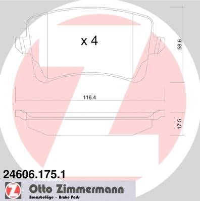 Zimmermann Disc Brake Pad