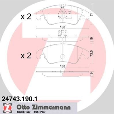 Zimmermann Disc Brake Pad