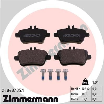 Zimmermann Disc Brake Pad Set 24848.185.1