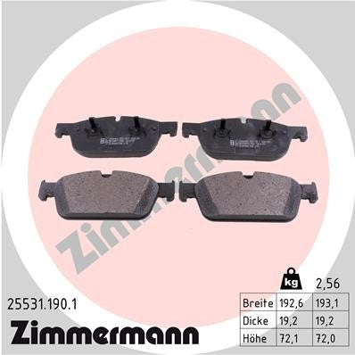 Zimmermann Disc Brake Pad Set 25531.190.1
